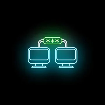 Password protected secure network data transfer accessing systems Stock Illustration