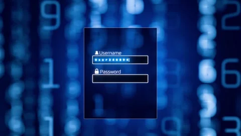 Password protection. Correspondence privacy. Stock Footage 333341140