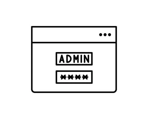 Password Protection Icon. Flat Design. Business Concept Isolated Illustration Stock Illustration