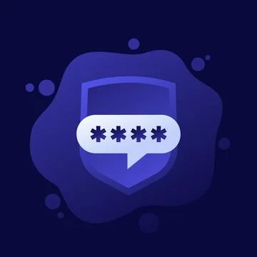 Password protection icon, vector design Stock Illustration