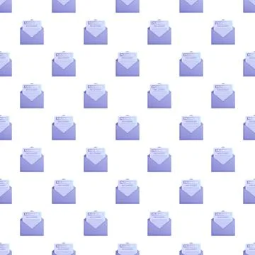 Password recovery email messages pattern background Stock Illustration