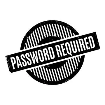 Password Required rubber stamp Stock-Illustration