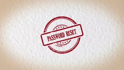 PASSWORD RESET stamp style word Stock Footage 319503452