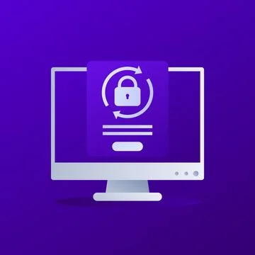 Password reset vector icon for web Stock Illustration