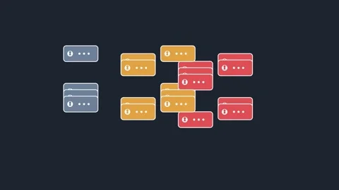 Password Risk Sorting Matrix HUD Video stock 342581879