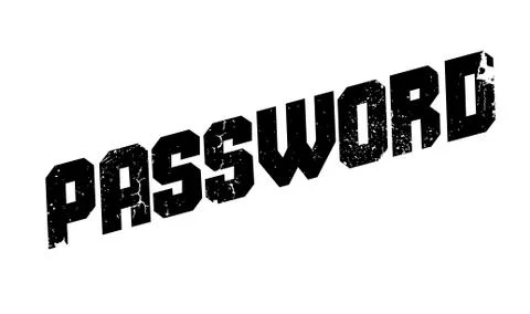 Password rubber stamp Stock Illustration