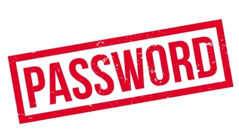 Password rubber stamp Stock Illustration