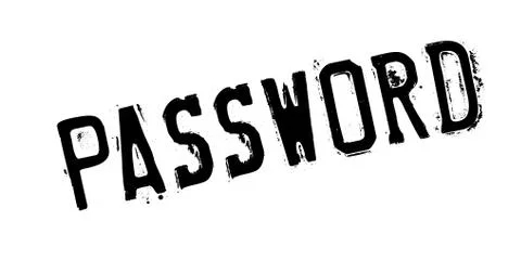 Password rubber stamp 스톡 일러스트