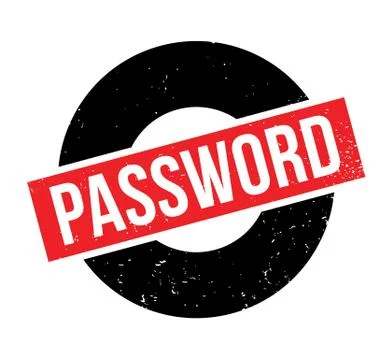 Password rubber stamp イラスト素材
