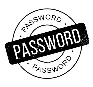 Password rubber stamp Illustrazione stock