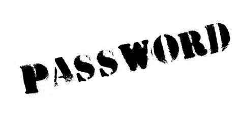 Password rubber stamp Illustrazione stock