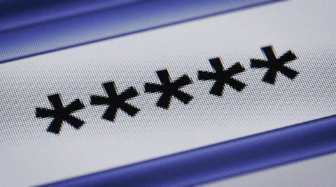 Password on a screen Stock Footage 61807831