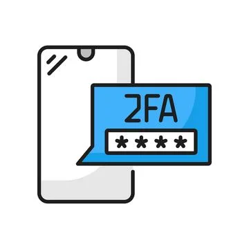 Password for secure transaction, 2FA verification Stock Illustration