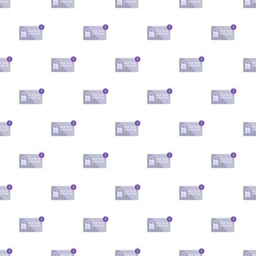 Password security alert pattern for digital protection Stock Illustration