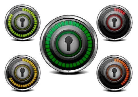 Password security meter Stock Illustration