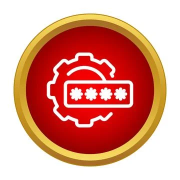 Password security settings and account privacy control Stock Illustration