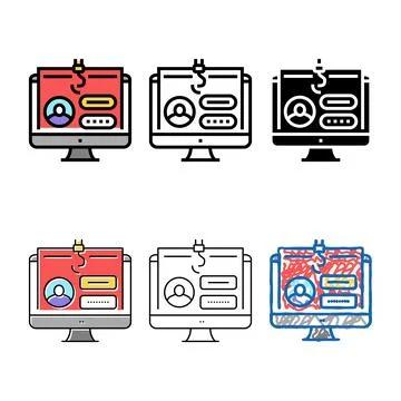 Password security system mix color icon vector Stock Illustration