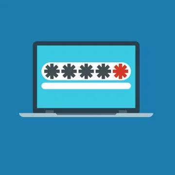 Password security vector icon. Stock Illustration