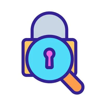 The password selection icon vector. Isolated contour symbol illustration 스톡 일러스트