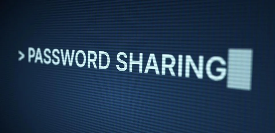 Password Sharing Terminal Screen Stock Photos
