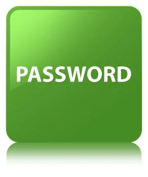 Password soft green square button Stock Illustration