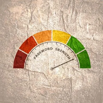 Password strength concept Illustration
