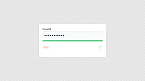 Password Strength Upgrade Animation. Stock Footage 342216920
