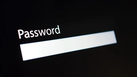 Password type and remove as unsure Stock Footage 90091624