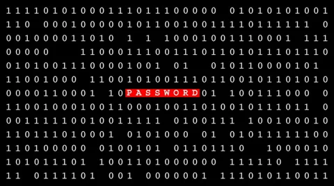 Password, username, email address revealed in  code. 스톡 동영상 37170559