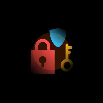 Password. Vector icon in gradient style. Editable illustration Stock Illustration