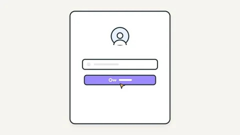Passwordless Login Interface Simplification Motion Graphic Stock Footage 347181315