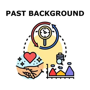 Past background analyzing history, experience, and personal relationships 스톡 일러스트