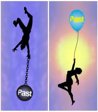 The Past is catching up with you. Illustrazione stock