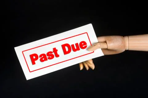 Past Due. Illustrazione stock