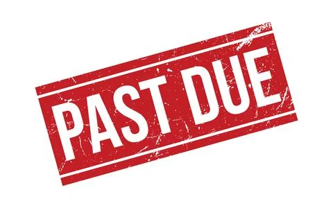 Past Due Stamp Seal Vector Illustration Stock Illustration