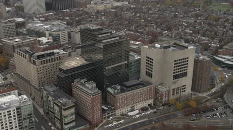 Past Massachusetts General Hospital, Boston. Shot in November 2011. Stock Footage 59162166