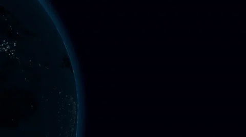 Past the planet earth closeup Stock Footage 48747538