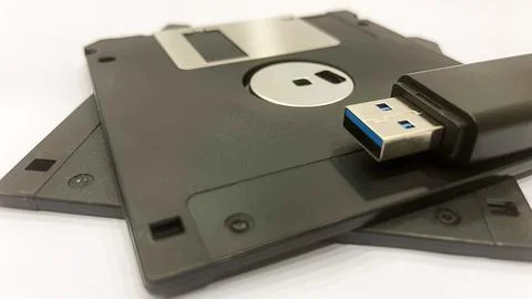 From Past to Present. The Evolution of Data Storage. 스톡 사진