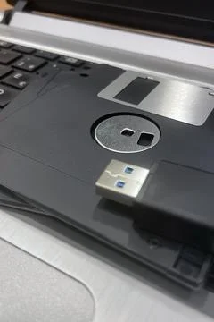 From Past to Present. The Evolution of Data Storage. Stock Photos