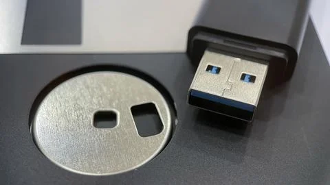 From Past to Present. The Evolution of Data Storage. Stock Photos