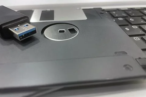 From Past to Present. The Evolution of Data Storage. Stock Photos