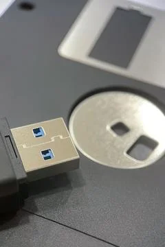 From Past to Present. The Evolution of Data Storage. 스톡 사진