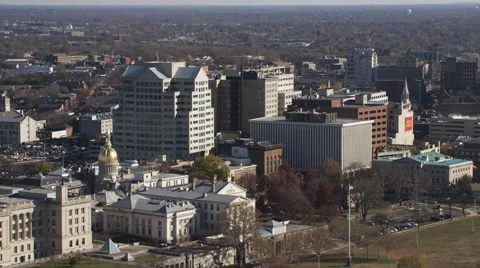 Past the State Capitol Building in Trenton, New Jersey. Shot in 2011. Stock Footage 59184948