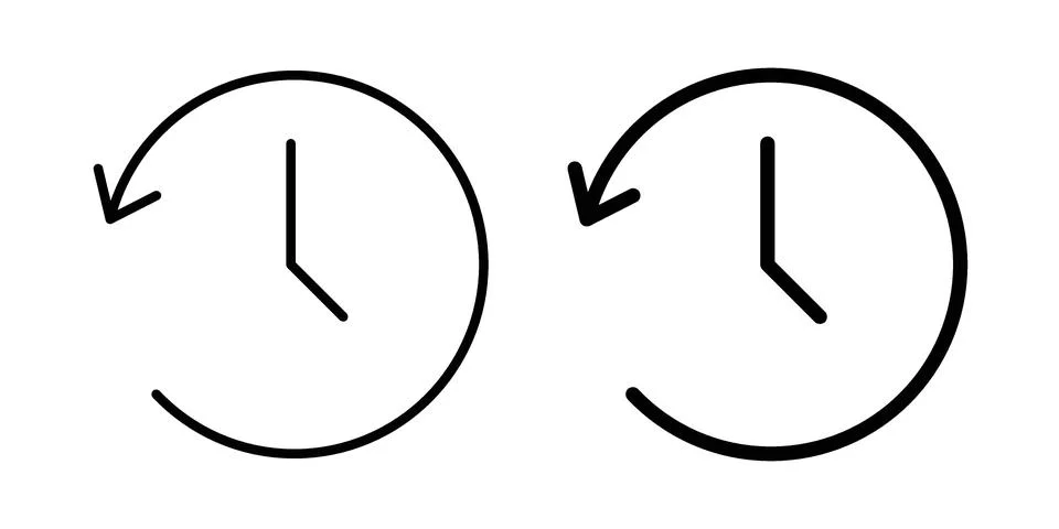 Past time icon vector design illustrations Stockillustratie
