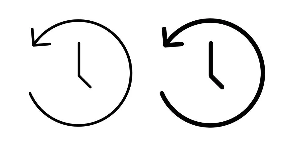 Past time icon vector editable eps10 스톡 일러스트