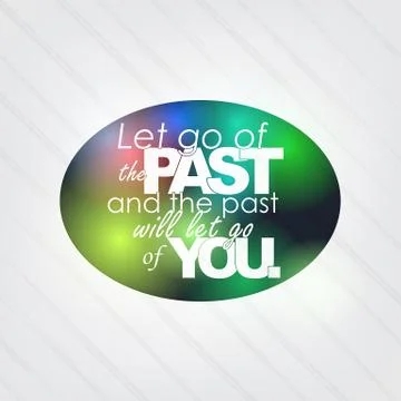 The past will let go of you Illustrazione stock