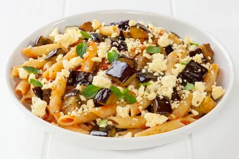 Pasta alla norma Stock Photos