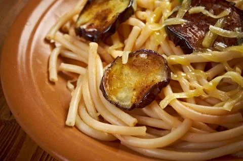 Pasta alla norma Stock Photos
