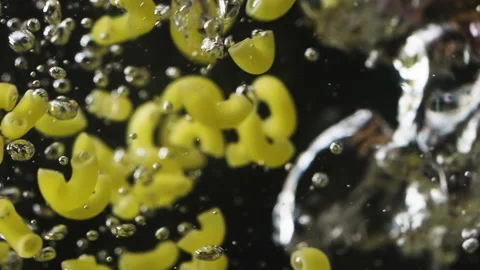 Pasta and boiling bubbles Stock Footage 150570559