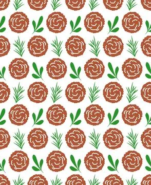 Pasta and meatballs pattern seamless. Food background Stock Illustration